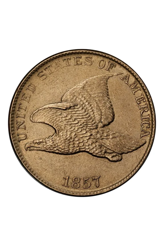 1857 P Flying Eagle Cent PCGS MS-63 CAC