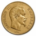 thumbnail image 1 of 1858-A France Gold 100 Francs Napoleon III AU, 1 of 2