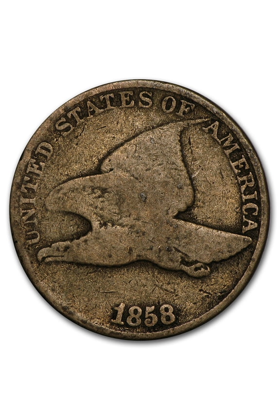 1858 Flying Eagle Cent Large Letters Good