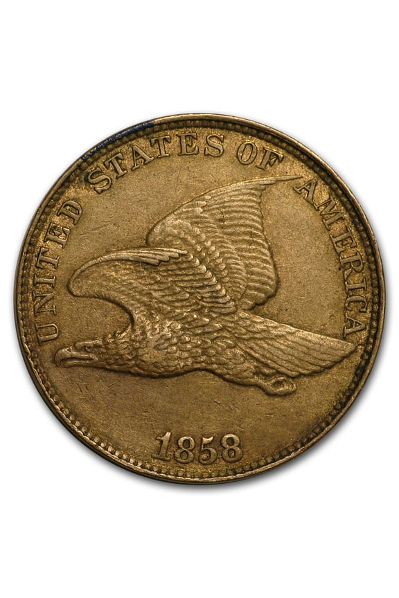 1858 Flying Eagle Cent Large Letters XF
