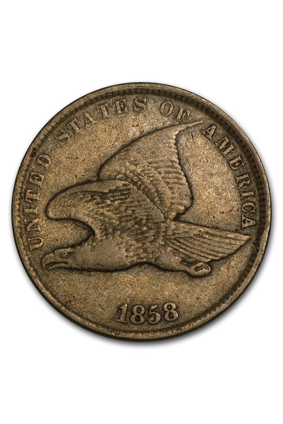 1858 Flying Eagle Cent Small Letters VF