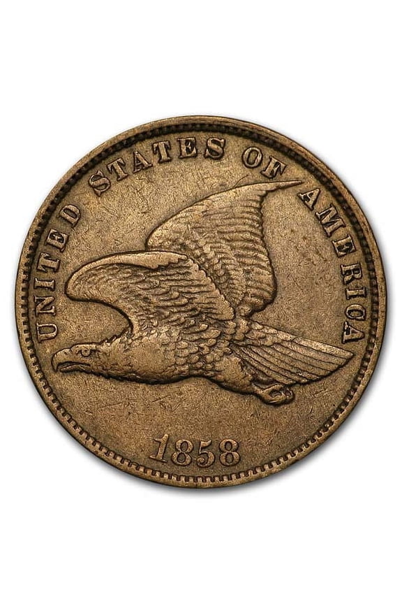 1858 Flying Eagle Cent Small Letters XF