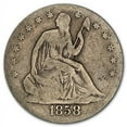 thumbnail image 1 of 1858-O Liberty Seated Half Dollar Good, 1 of 2