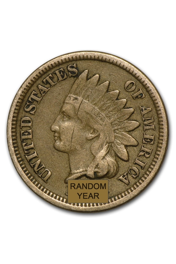 1859-1864 Indian Head Cents Copper-Nickel Avg Circ