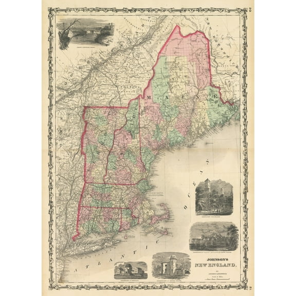 1861 Johnson's New England