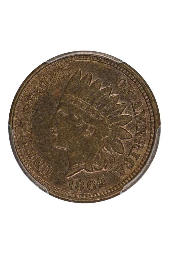 1862 P Indian Head Cent PCGS MS-63