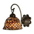 thumbnail image 1 of 18631 Meyda 8"W Tiffany Fishscale Wall Sconce, 1 of 2