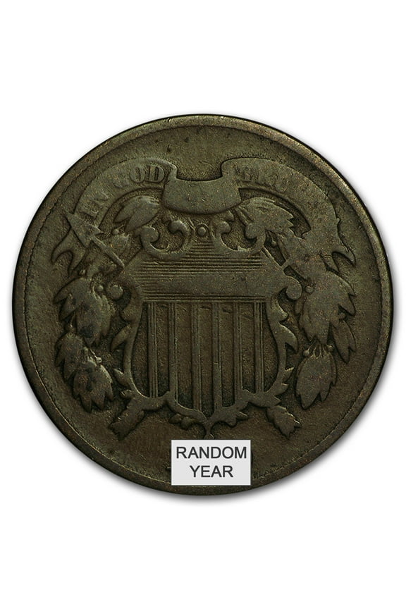 1864-1872 Two Cent Piece Avg Circ