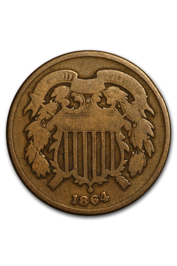 1864 Two Cent Piece Good