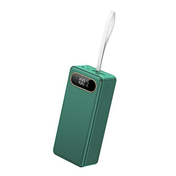 18650 Battery Power Bank Case QC3.0 15W PD Quick Charge 21x18650 Battery Storage Box 15W Wireless Ch Green plastic