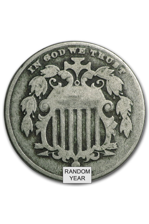 1866-1883 Shield Nickel Avg Circ