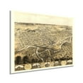 thumbnail image 1 of 1868 City of Fort Wayne Indiana Map - Vintage Map of Fort Wayne Wall Art - Fort Wayne Vintage Map with Index and Points of Interest - Fort Wayne Map Poster, 1 of 7