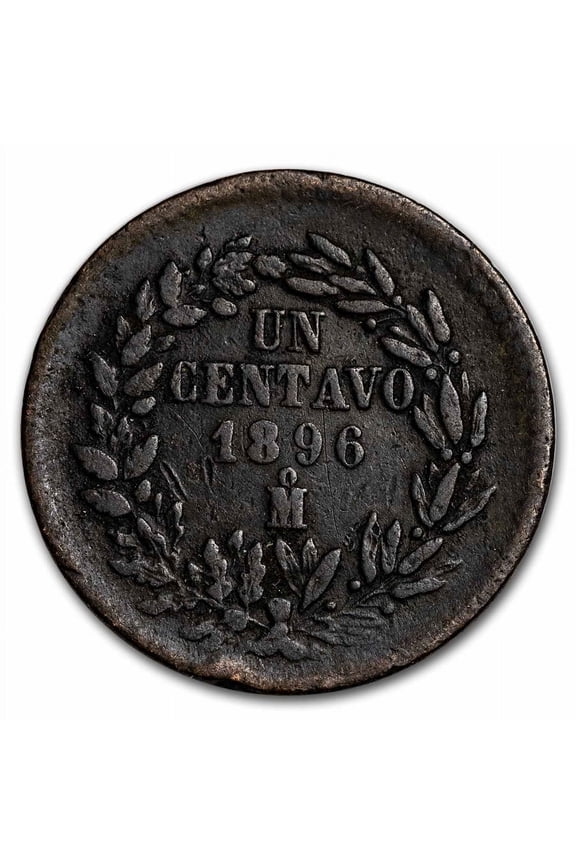 1869-1897 Mexico Copper 1 Centavo Avg Circ