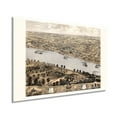 thumbnail image 1 of 1869 Jefferson City Missouri Map - Vintage Jefferson City Wall Art - Old Jefferson City Map - Historic Bird's Eye View of Jefferson City MO Poster, 1 of 8