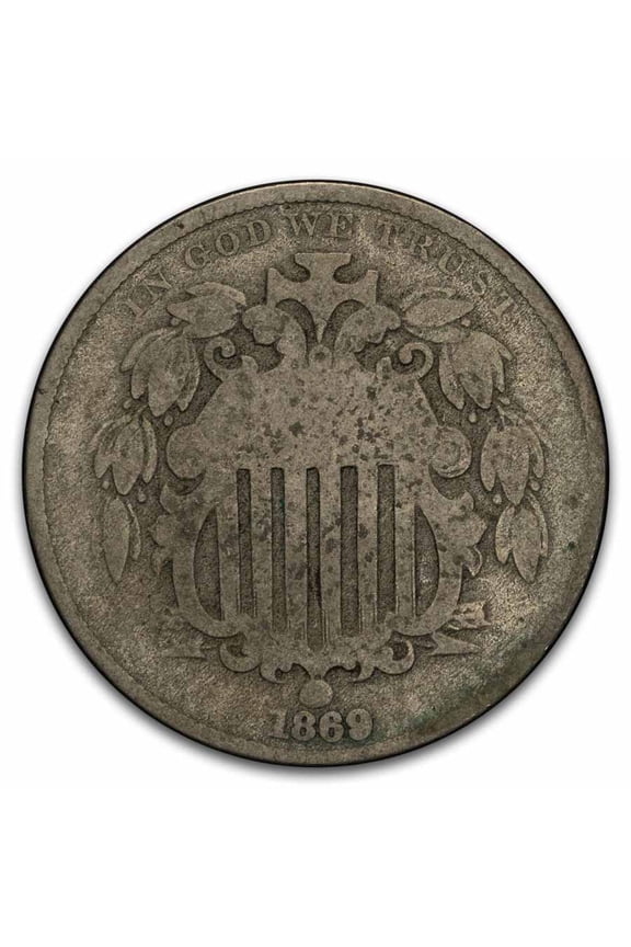 1869 Shield Nickel Good