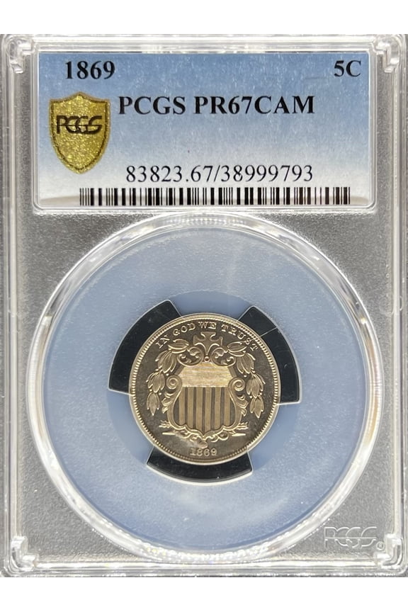 1869 Shield Nickel PR67CAM PCGS (PA38999793)