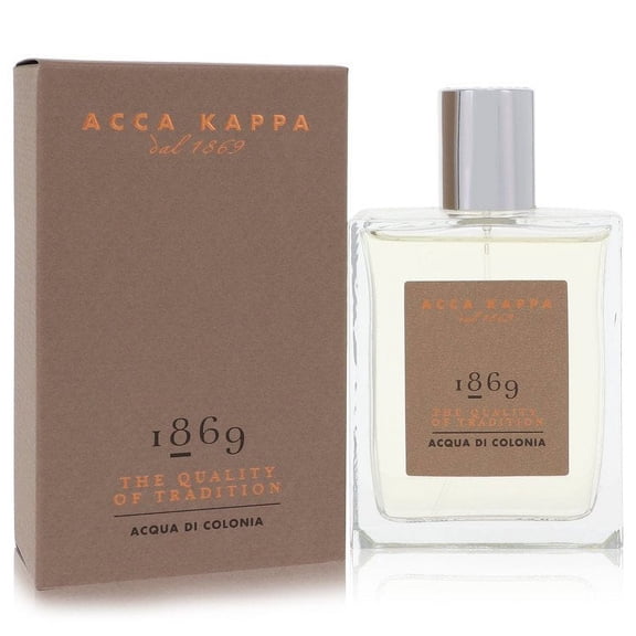 Acca Kappa 1869 Eau de Cologne 100 mL Cardamom Leather Vanilla Fresh Aromatic Scent for Men
