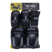 187 6-Pack Pad Set Large Extra Large - Black