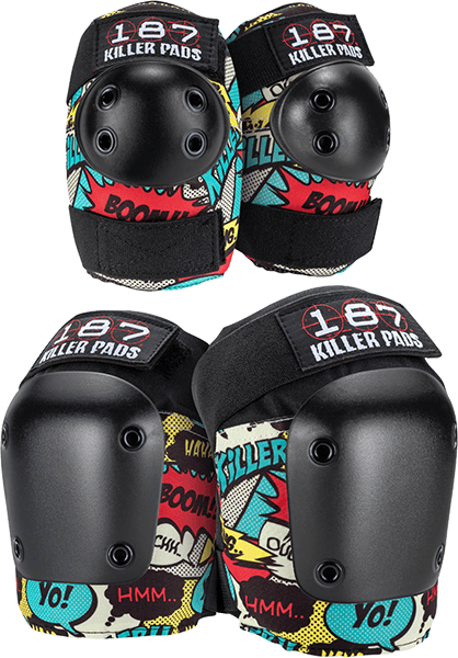 187 Combo Pack Knee/Elbow Pad Set Xs-Comic