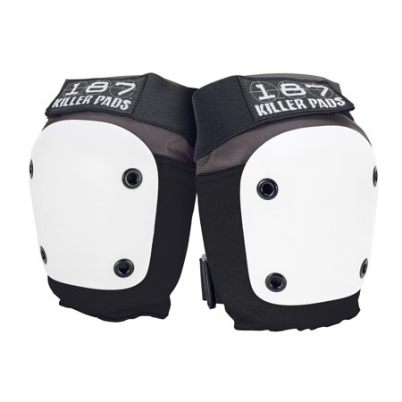 187 Killer Pads Fly Knee Pad, Grey / White, X- Large
