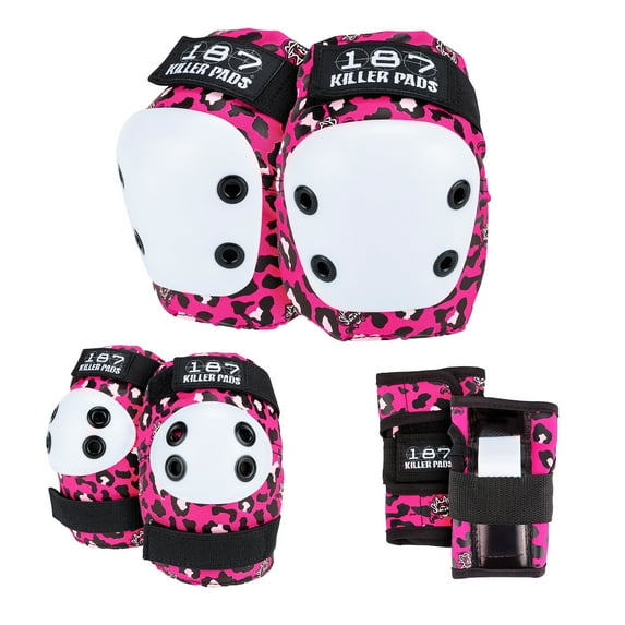 187 Killer Pads Kids Skateboarding 6-Pack, Staab - Pink Junior