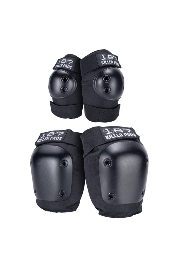 Knee Pads, Elbow Pads Combo Pack, Black, Small / Medium