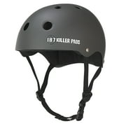 187 Killer Pads Pro Skate Helmet with Sweatsaver Liner, Charcoal Matte, Medium