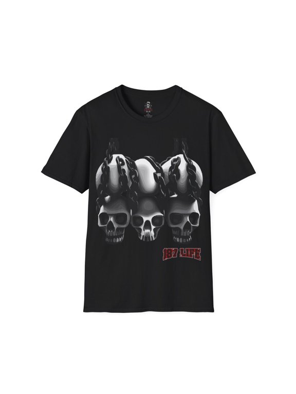 187 LIFE 3 skulls hanging Softstyle T-Shirt