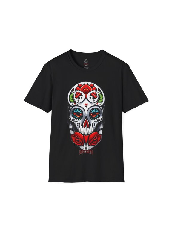 day of the dead skull Softstyle T-Shirt