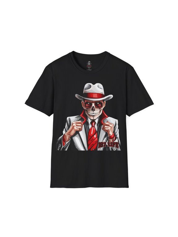 mob skeleton red tie Softstyle T-Shirt
