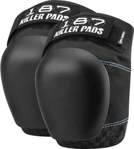 187 Pro Derby Knee Pads Large Black/Black