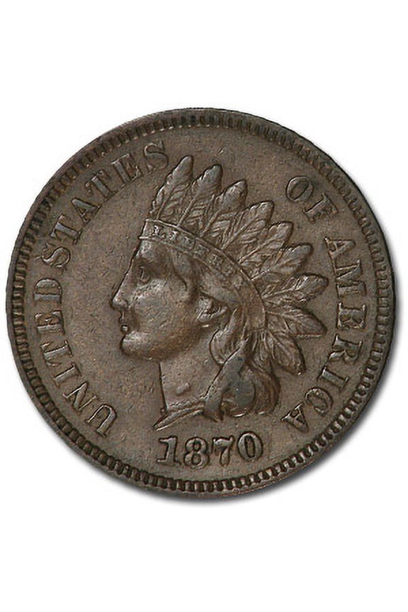 1870 Indian Head Cent AU