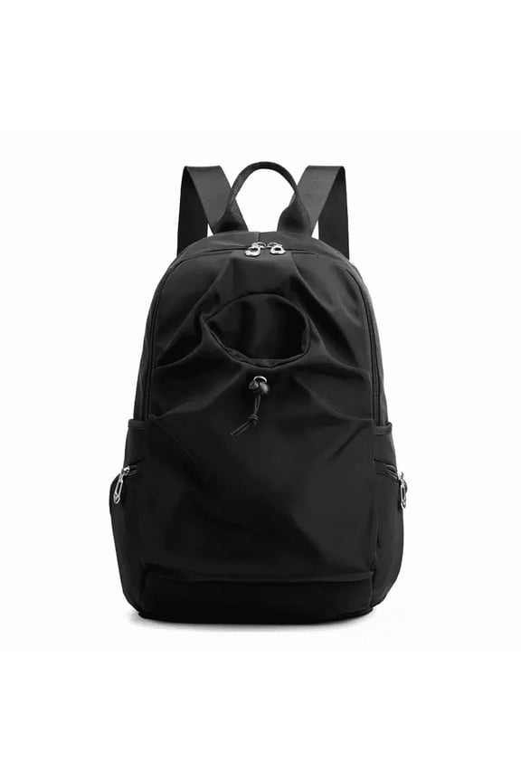 Campus Style Solid-Color Backpack Ideal for Travel, Commute And Daily Casual black