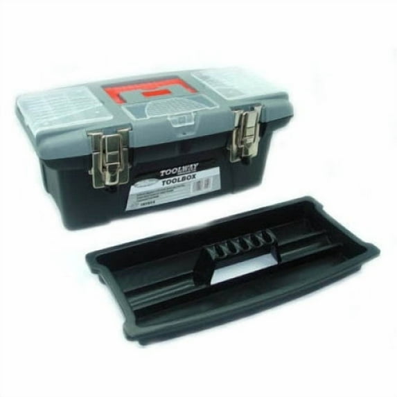 187014 - TOOL BOX PLASTIC EMPTY 14IN BLK