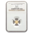thumbnail image 1 of 1872 Indian Octagonal 25? Gold MS-66 NGC (BG-791), 1 of 3