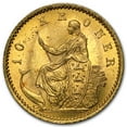 thumbnail image 1 of 1873-1900 Denmark Gold 10 Kroner Christian IX BU, 1 of 2