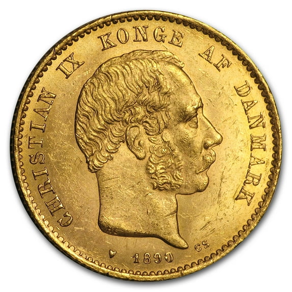 1873-1900 Denmark Gold 20 Kroner Christian IX BU