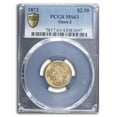 thumbnail image 1 of 1873 $2.50 Liberty Gold Quarter Eagle Open 3 MS-63 PCGS, 1 of 3