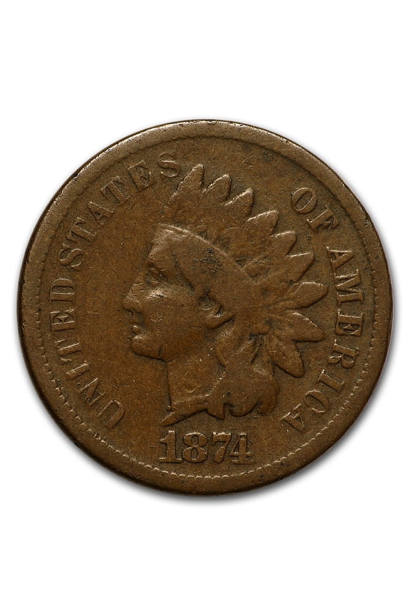 1874 Indian Head Cent VG