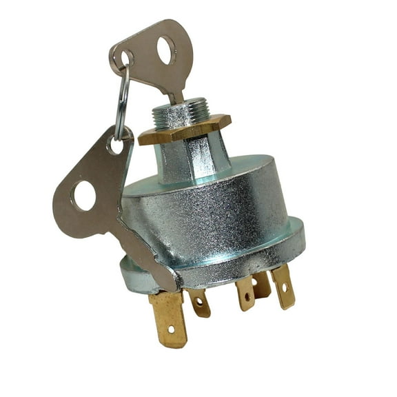 1874535M3 Ignition Switch + 2 Keys Fits Massey Ferguson, Fits Case/IH, David Brown, and Belarus