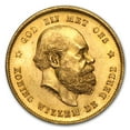 thumbnail image 1 of 1875-1889 Netherlands Gold 10 Gulden Willem III Avg Circ, 1 of 2