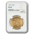 thumbnail image 1 of 1876-S $20 Liberty Gold Double Eagle MS-60 NGC, 1 of 3