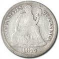 thumbnail image 1 of 1877-CC Liberty Seated Dime Good, 1 of 2