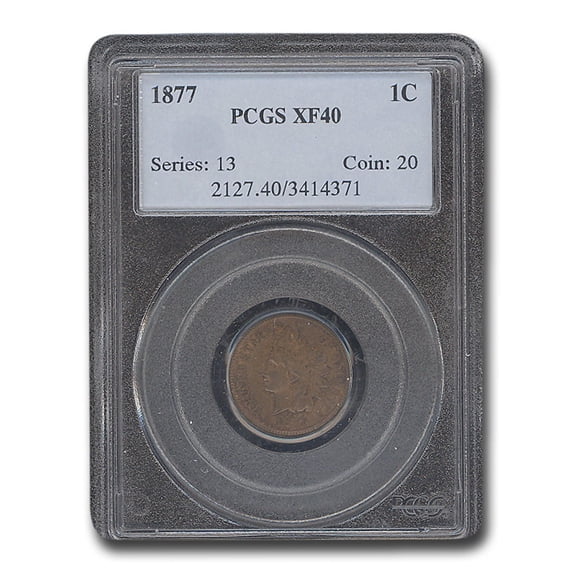 1877 Indian Head Cent XF-40 PCGS
