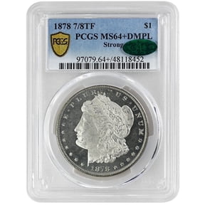 United States Mint 1878 7/8TF $1 Strong Morgan Dollar Silver Coin PCGS MS64+DMPL Rare Coin