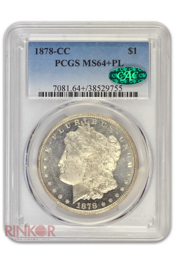 1878-CC $1 Morgan Dollar PCGS MS 64+ PL CAC