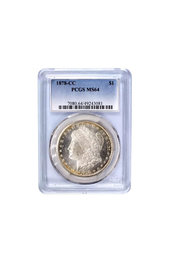 1878-CC Morgan Silver Dollar Coin MS64 PCGS Carson City Mint Uncirculated .7734 oz