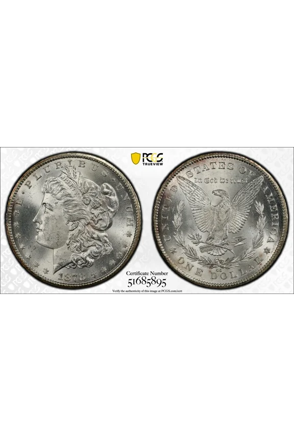 1878 CC Morgan Silver Dollar PCGS MS-64 CAC