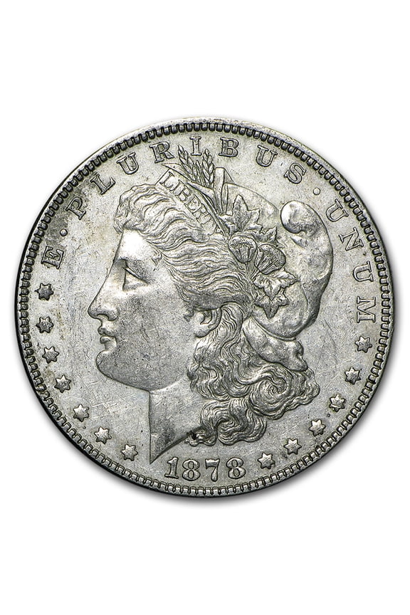 1878 Morgan Dollar 7 Tailfeathers Rev of 79 AU