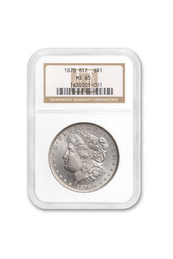 1878 Morgan Dollar 8 TF MS-65 NGC